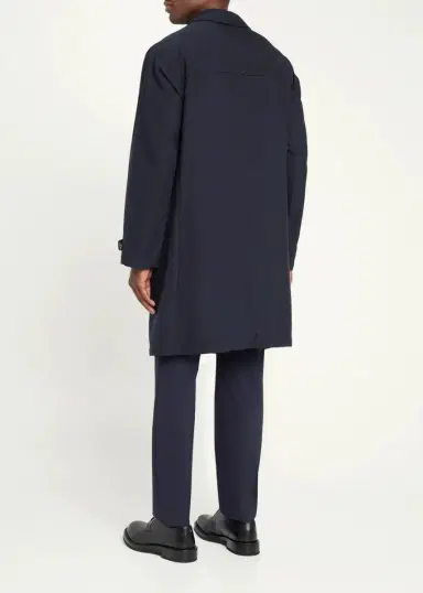 Brioni Men's Silk Cloud Button-Front Car Coat | Thumbnail 7