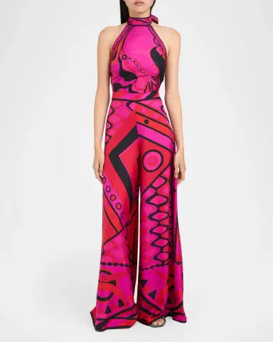 PUCCI Vivara Silk Twill Wide-Leg Pants | Thumbnail 2 PUCCI Vivara Silk Twill Wide-Leg Pants | Thumbnail 2