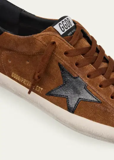 Golden Goose Men's Super-Star Suede Low-Top Sneakers | Thumbnail 3