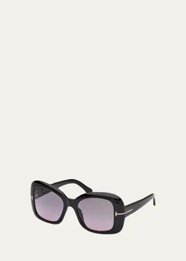 Tom Ford Sandra 52MM Square Sunglasses | Thumbnail 2