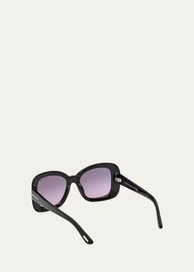 Tom Ford Sandra 52MM Square Sunglasses | Thumbnail 3