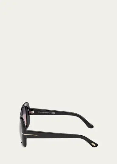 Tom Ford Sandra 52MM Square Sunglasses | Thumbnail 4