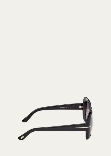 Tom Ford Sandra 52MM Square Sunglasses | Thumbnail 5