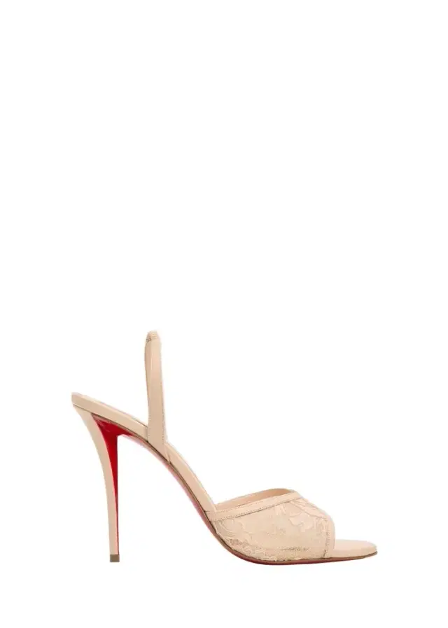 Christian Louboutin 100mm Miss Z Lace Slingback Sandals