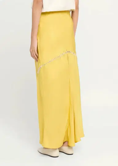 Diotima Orisha Lattice-Inset Silk Maxi Skirt | Thumbnail 3
