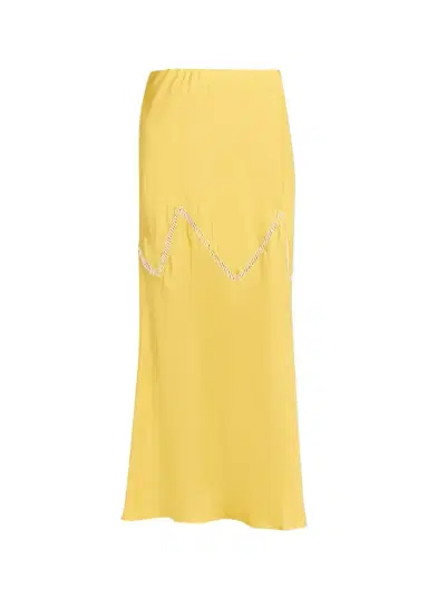 Diotima Orisha Lattice-Inset Silk Maxi Skirt | Thumbnail 1