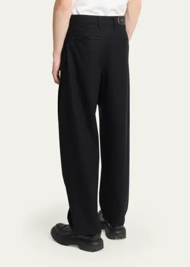 Givenchy Men's Wool Flannel Straight-Leg Trousers | Thumbnail 3 Givenchy Men's Wool Flannel Straight-Leg Trousers | Thumbnail 3