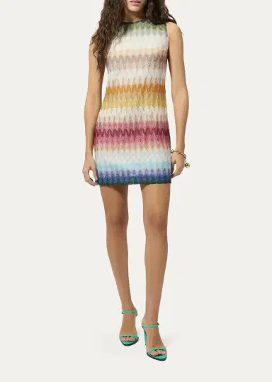 Missoni Degrade Raschel Knit Sleeveless Mini Dress | Thumbnail 2