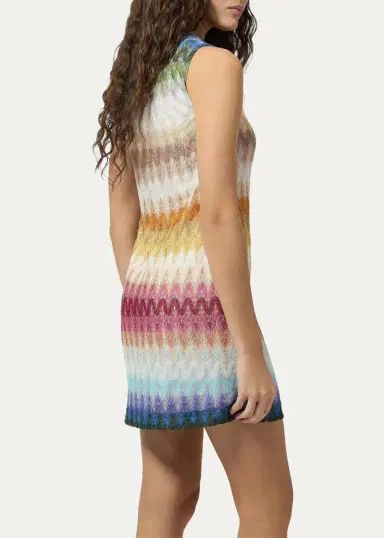 Missoni Degrade Raschel Knit Sleeveless Mini Dress | Thumbnail 3