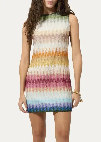 Missoni Degrade Raschel Knit Sleeveless Mini Dress | Thumbnail 4