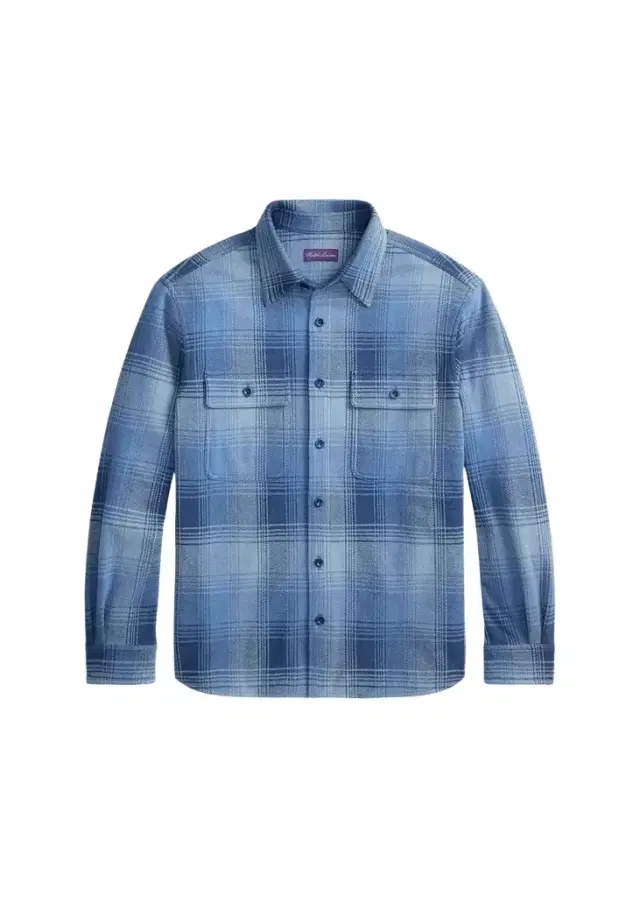Ralph Lauren Purple Label Men's Plaid Stretch Cotton-Cashmere Shirt