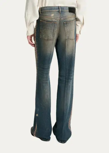 AMIRI Men's MA Fit Star Studded-Trim Jeans | Thumbnail 3 AMIRI Men's MA Fit Star Studded-Trim Jeans | Thumbnail 3