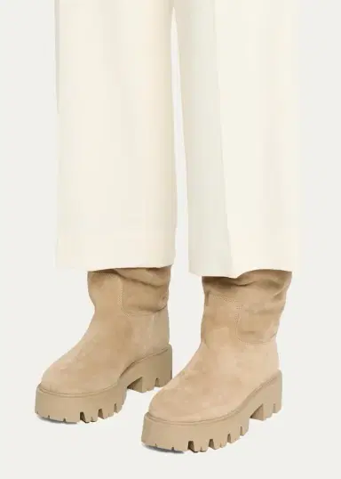 Prada 50mm Stride Suede Knee-High Boots | Thumbnail 2