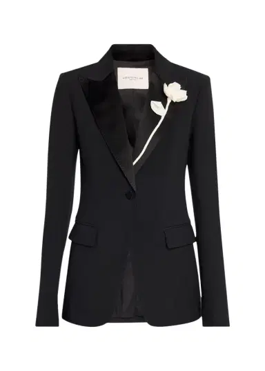 Lafayette 148 New York Floral Applique Peak-Lapel Blazer | Thumbnail 1