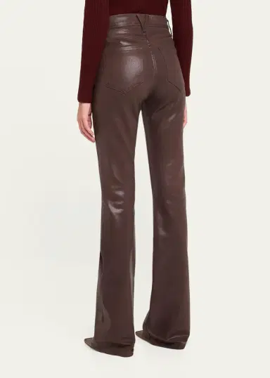 Veronica Beard Beverly Vegan Leather Flare Pants | Thumbnail 3 Veronica Beard Beverly Vegan Leather Flare Pants | Thumbnail 3