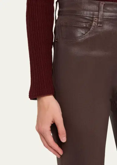 Veronica Beard Beverly Vegan Leather Flare Pants | Thumbnail 5 Veronica Beard Beverly Vegan Leather Flare Pants | Thumbnail 5