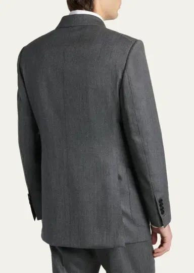 Tom Ford Men's Atticus Wool Melange Double-Breasted Sport Coat | Thumbnail 3 Tom Ford Men's Atticus Wool Melange Double-Breasted Sport Coat | Thumbnail 3