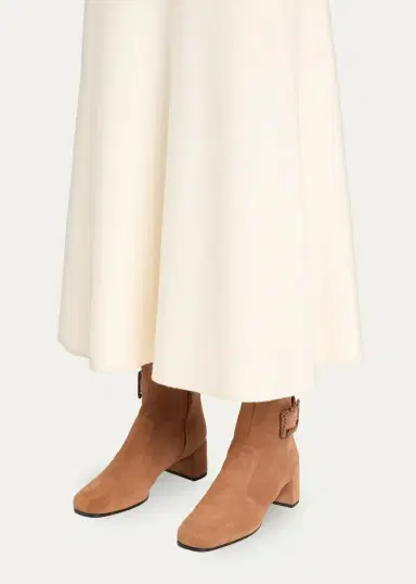 Roger Vivier Tres Vivier Polly 45MM Suede Booties | Thumbnail 2 Roger Vivier Tres Vivier Polly 45MM Suede Booties | Thumbnail 2