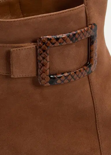 Roger Vivier Tres Vivier Polly 45MM Suede Booties | Thumbnail 5 Roger Vivier Tres Vivier Polly 45MM Suede Booties | Thumbnail 5