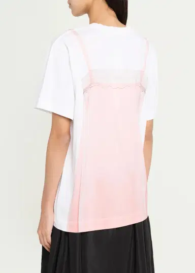 Simone Rocha Slip Dress Trompe L'oeil Print Short-Sleeve T-Shirt | Thumbnail 3