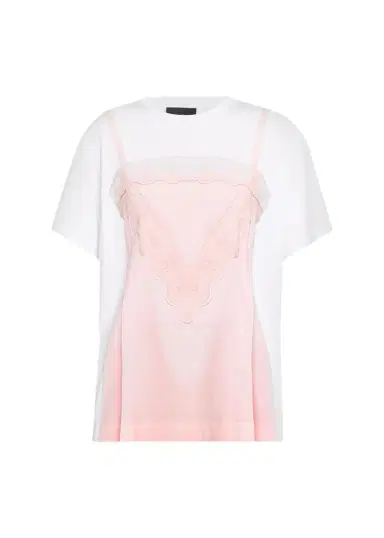 Simone Rocha Slip Dress Trompe L'oeil Print Short-Sleeve T-Shirt | Thumbnail 1