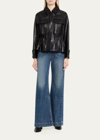 A.L.C. Maeve Lambskin Jacket | Thumbnail 2 A.L.C. Maeve Lambskin Jacket | Thumbnail 2