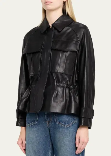 A.L.C. Maeve Lambskin Jacket | Thumbnail 4 A.L.C. Maeve Lambskin Jacket | Thumbnail 4