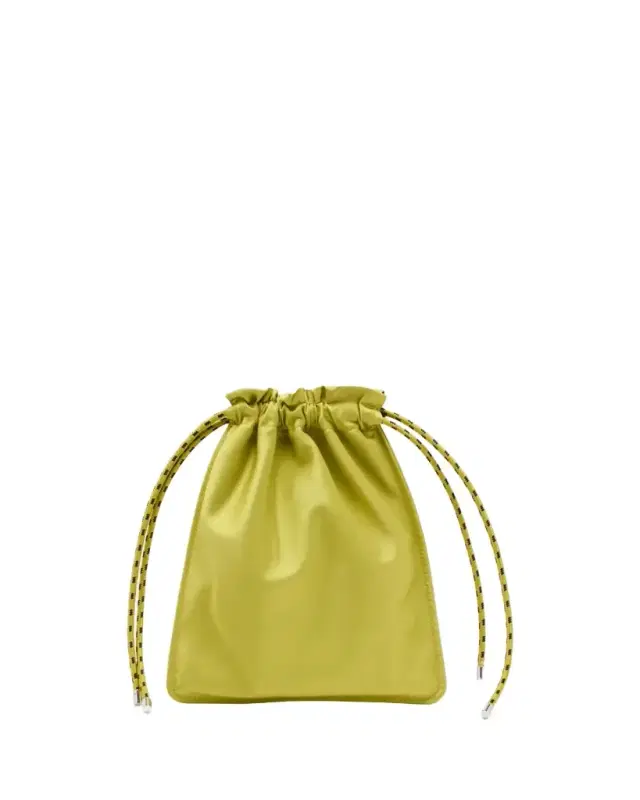 Plan C Duchesse Satin Drawstring Pouch Bag