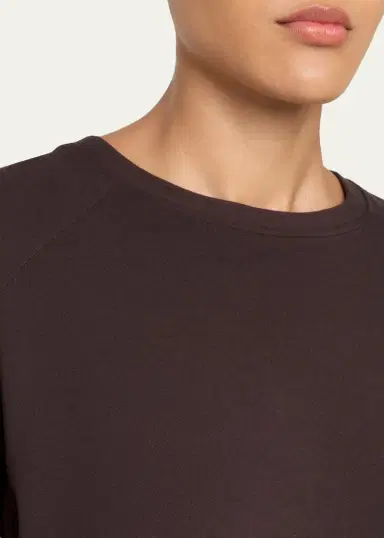 MAJESTIC FILATURES French Terry Crop Crewneck Sweatshirt | Thumbnail 5