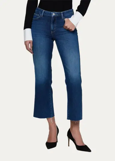 L'Agence Wanda High-Rise Cropped Wide-Leg Jeans | Thumbnail 4
