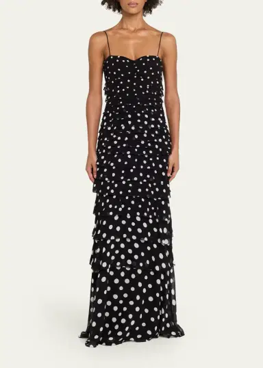 Saloni Niki Polka Dot Maxi Dress | Thumbnail 2 Saloni Niki Polka Dot Maxi Dress | Thumbnail 2