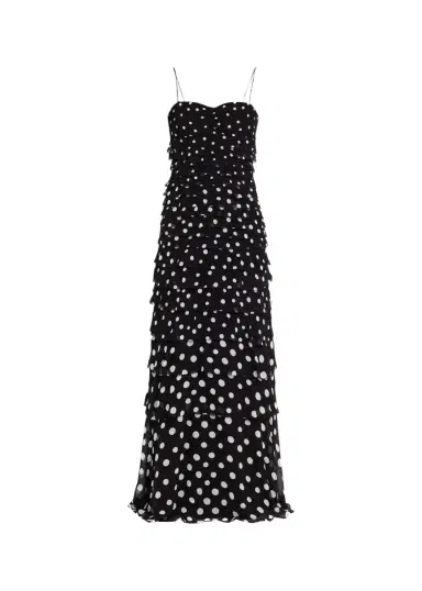 Saloni Niki Polka Dot Maxi Dress | Thumbnail 1 Saloni Niki Polka Dot Maxi Dress | Thumbnail 1