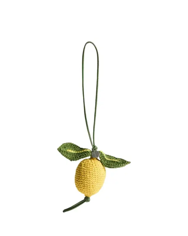 JW Anderson Men's Hand-Crocheted Lemon Bag Charm
