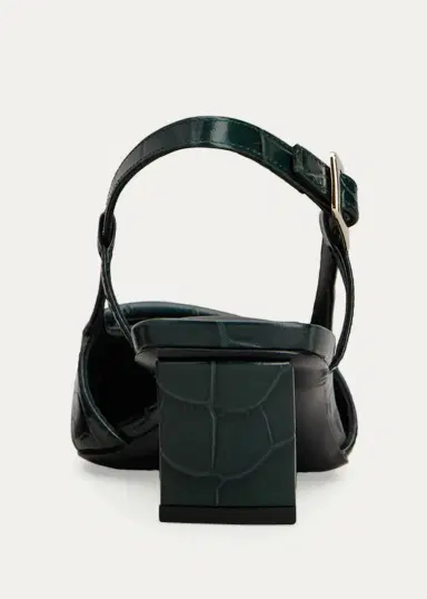 Roger Vivier Belle Vivier 45MM Croc-Embossed Leather Slingback Pumps | Thumbnail 2 Roger Vivier Belle Vivier 45MM Croc-Embossed Leather Slingback Pumps | Thumbnail 2