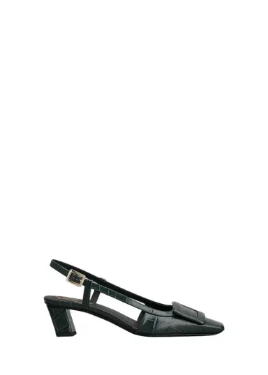 Roger Vivier Belle Vivier 45MM Croc-Embossed Leather Slingback Pumps | Thumbnail 1 Roger Vivier Belle Vivier 45MM Croc-Embossed Leather Slingback Pumps | Thumbnail 1