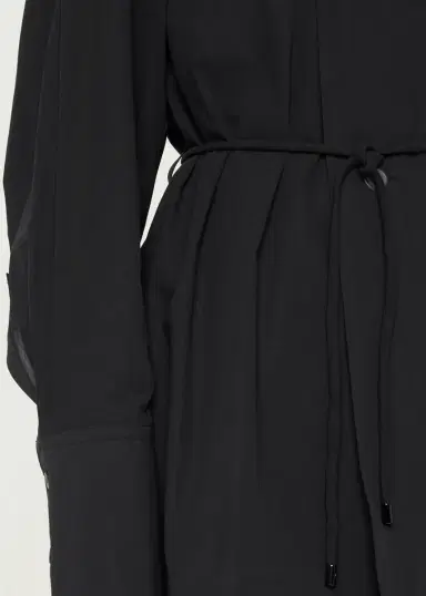 Issey Miyake Monsieur Belted Cotton Poplin Double-Breasted Shirt | Thumbnail 5 Issey Miyake Monsieur Belted Cotton Poplin Double-Breasted Shirt | Thumbnail 5