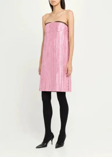 Marc Jacobs Runway Fortuny Strapless Mini Dress | Thumbnail 4 Marc Jacobs Runway Fortuny Strapless Mini Dress | Thumbnail 4
