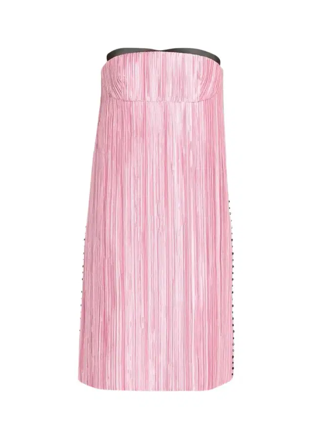 Marc Jacobs Runway Fortuny Strapless Mini Dress