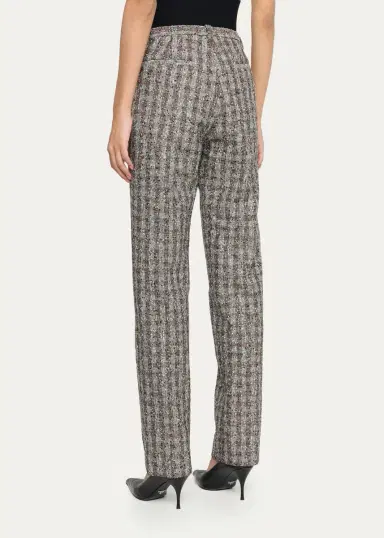 Marc Jacobs Runway Slim-Fit Wool-Blend Checked Pants | Thumbnail 3 Marc Jacobs Runway Slim-Fit Wool-Blend Checked Pants | Thumbnail 3