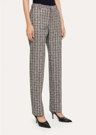 Marc Jacobs Runway Slim-Fit Wool-Blend Checked Pants | Thumbnail 4 Marc Jacobs Runway Slim-Fit Wool-Blend Checked Pants | Thumbnail 4