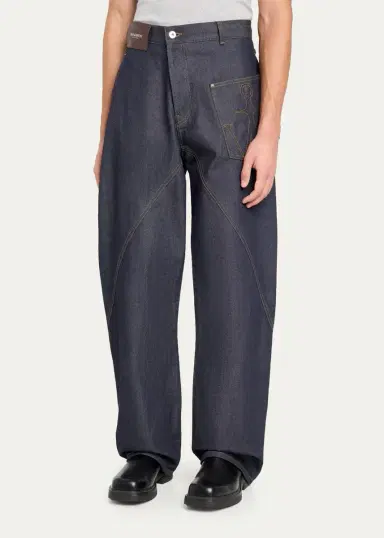 JW Anderson Turn-Up-Cuff Workwear Jeans | Thumbnail 4