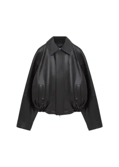 Loewe Drawstring Leather Bubble Jacket | Thumbnail 1