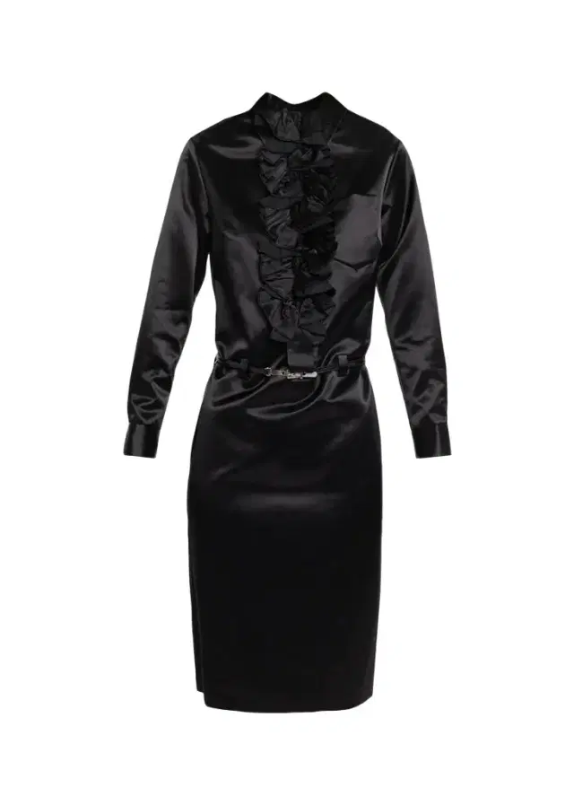 Marc Jacobs Runway Ruffled Satin Knee-Length Dress