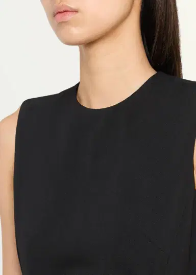 Burberry Amelia Sleeveless Belted Wool Twill Midi Dress | Thumbnail 5 Burberry Amelia Sleeveless Belted Wool Twill Midi Dress | Thumbnail 5