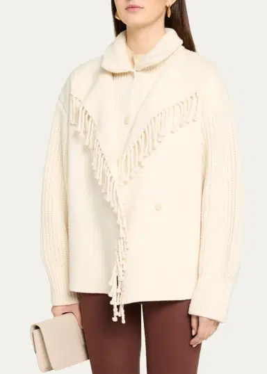 Frame The Fringe Wool Coat | Thumbnail 4
