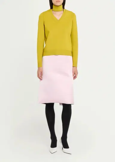 Marc Jacobs Runway Silk-Blend Belted Midi Skirt | Thumbnail 2 Marc Jacobs Runway Silk-Blend Belted Midi Skirt | Thumbnail 2