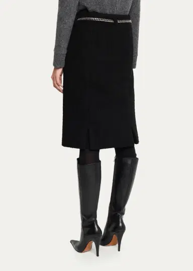 Marc Jacobs Runway Tweed Virgin Wool-Blend Knee-Length Skirt | Thumbnail 3 Marc Jacobs Runway Tweed Virgin Wool-Blend Knee-Length Skirt | Thumbnail 3