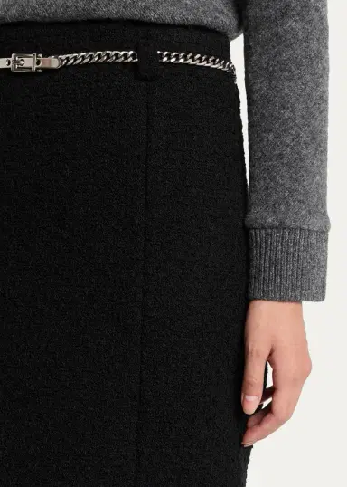 Marc Jacobs Runway Tweed Virgin Wool-Blend Knee-Length Skirt | Thumbnail 5 Marc Jacobs Runway Tweed Virgin Wool-Blend Knee-Length Skirt | Thumbnail 5