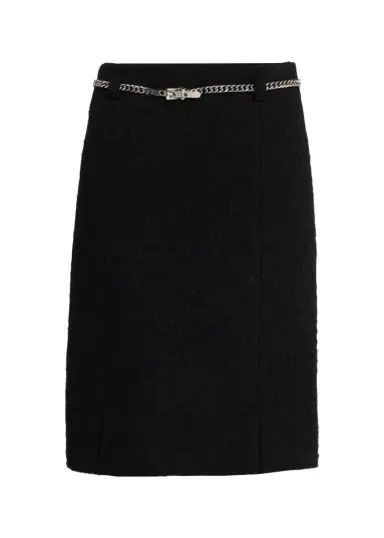 Marc Jacobs Runway Tweed Virgin Wool-Blend Knee-Length Skirt | Thumbnail 1 Marc Jacobs Runway Tweed Virgin Wool-Blend Knee-Length Skirt | Thumbnail 1