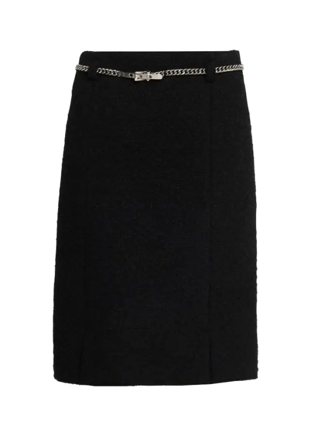 Marc Jacobs Runway Tweed Virgin Wool-Blend Knee-Length Skirt